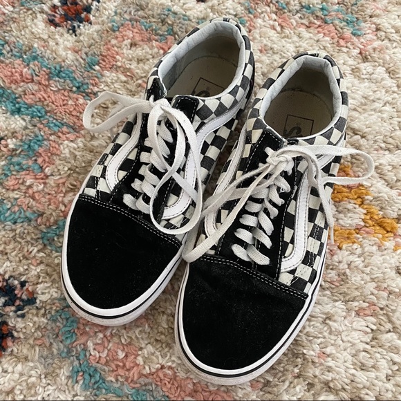 vans old skool check lace